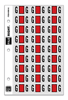 File right™  brand - alphabet labels